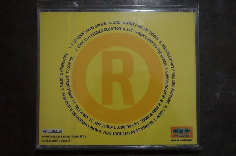 画像2: RICCOBELLIS / Booze-Up With Dee Dee Ramone 　CD