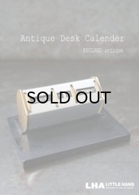 ENGLAND antique イギリスアンティーク 万年 デスクカレンダー 1950－60's 卓上 メカニカルカレンダー 暦 
