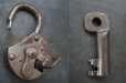 画像4: FRANCE antique フランスアンティーク パドロック 鍵付 ヴィンテージ 南京錠 1930-60's (4)