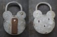 画像3: FRANCE antique フランスアンティーク クマ型 パドロック 鍵付 ヴィンテージ 南京錠 1930-60's (3)