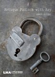 画像2: FRANCE antique フランスアンティーク クマ型 パドロック 鍵付 ヴィンテージ 南京錠 1940-60's (2)