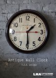 画像1: U.S.A. antique GENERAL ELECTRIC wall clock GE アメリカアンティーク ゼネラル エレクトリック 掛け時計 ヴィンテージ スクール クロック 37cm 1940-50's (1)