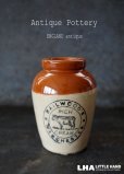 画像1: ENGLAND antique イギリスアンティーク COW ツートンカラー HAILWOOD'S （Mサイズ） H9.2ｃｍ 陶器ポット 陶器ボトル 瓶 ジャー 1900's (1)