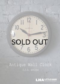 U.S.A. antique GENERAL ELECTRIC wall clock GE アメリカアンティーク ゼネラル エレクトリック 掛け時計 初期型 ヴィンテージ スクール クロック 37cm 1940's