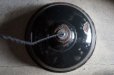 画像4: FRANCE antique フランスアンティーク ホーロー ランプシェード BLACK ソケット&コード付 34cm ブラック 黒 インダストリアル 工業系 ヴィンテージ ライト 1950-60's  