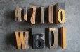画像4: U.S.A. antique アンティーク木製プリンターブロック【10個】 Ｈ5ｃｍ〜Ｈ3.4ｃｍ スタンプ はんこ 1930-60's  (4)