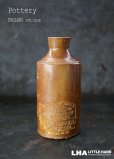 画像1: ENGLAND antique イギリスアンティーク J.BOUURNE&SON DENBY 陶器ポット 陶器ボトル 瓶 1900s (1)