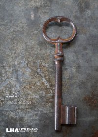 FRANCE antique KEY フランスアンティークキー 大きな鍵 H12cm 1890-1920's