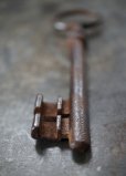 画像4: FRANCE antique KEY フランスアンティークキー 大きな鍵 H10.4cm 1890-1920's (4)
