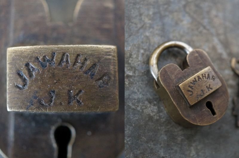 画像5: antique アンティーク 刻印入 パドロック 鍵付 ヴィンテージ 南京錠 1940-60's
