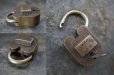 画像4: antique アンティーク 刻印入 パドロック 鍵付 ヴィンテージ 南京錠 1940-60's (4)