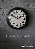 画像1: U.S.A. antique GIBRALTAR wall clock  アメリカアンティーク ジブラルタル 掛け時計 ヴィンテージ スクール クロック 26.5cm 1961's (1)
