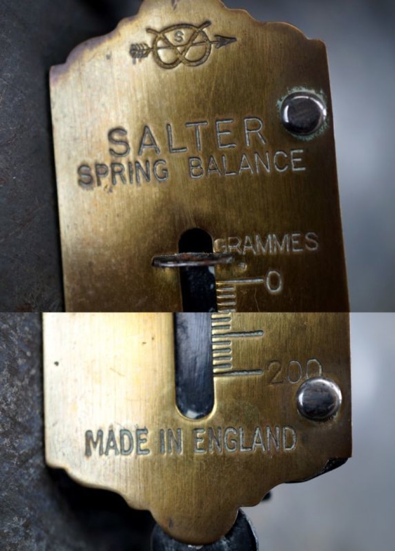 画像2: ENGLAND  antique イギリスアンティーク SALTER  スプリングバランス ポケットバランス ハンキング スケール  はかり  1920-40's 