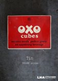 画像1: ENGLAND antique イギリスアンティーク OXO缶 オクソ 缶 ヴィンテージ ブリキ缶1950-60's (1)