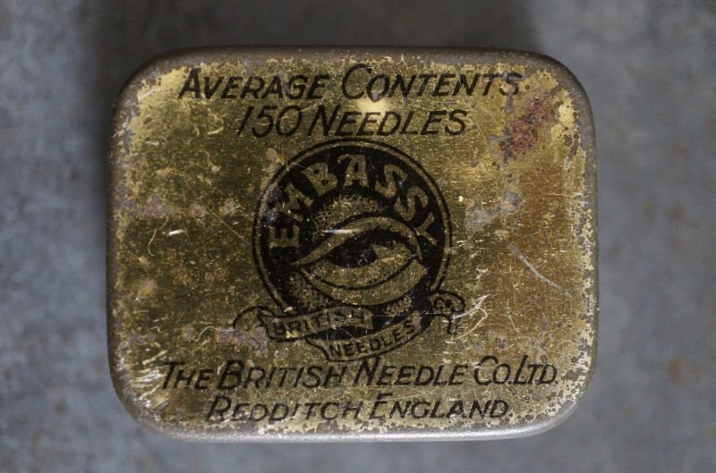 画像4: ENGLAND antique イギリスアンティーク ニードル缶 ティン缶 ヴィンテージ ブリキ缶1900-30's 