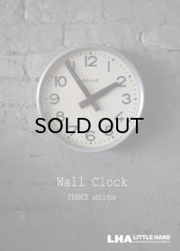 FRANCE antique BRILLIE wall clock フランスアンティーク 掛け時計 ヴィンテージ クロック 26cm 1940-50's