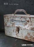 画像1: SALE【30%OFF】USA antique  アメリカアンティーク ROCKWELL ツールボックス BOX ヴィンテージ 1920-50's (1)