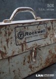 画像2: SALE【30%OFF】USA antique  アメリカアンティーク ROCKWELL ツールボックス BOX ヴィンテージ 1920-50's (2)