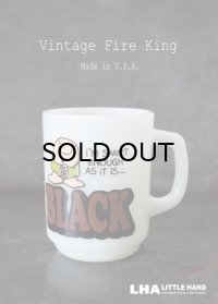 U.S.A. vintage アメリカヴィンテージ 【Fire-king】ファイヤーキング　ジギー BLACK マグ マグカップ 1977-86's