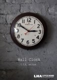 画像1: U.S.A. antique GIBRALTAR wall clock  アメリカアンティーク ジブラルタル 掛け時計 ヴィンテージ スクール クロック 26.5cm 1953's (1)