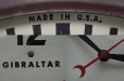 画像4: U.S.A. antique GIBRALTAR wall clock  アメリカアンティーク ジブラルタル 掛け時計 ヴィンテージ スクール クロック 26.5cm 1953's