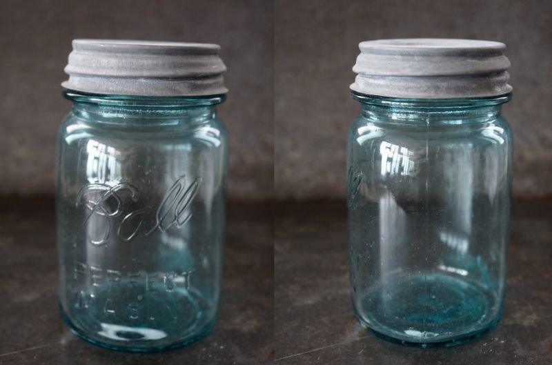 画像2: USA antique アメリカアンティーク BALL ジャー ガラスジャー (S) メイソンジャー保存瓶 ヴィンテージ ガラス瓶 1923-33's