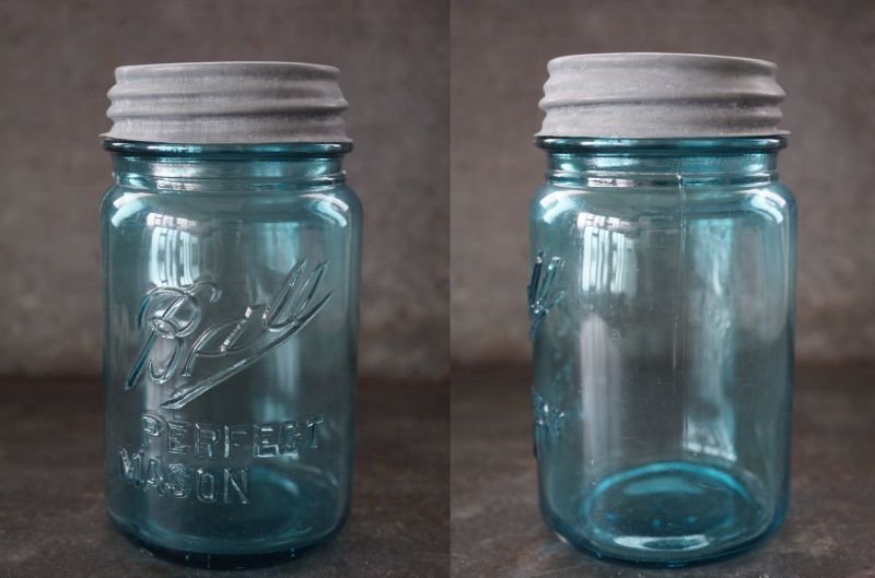 画像2: USA antique アメリカアンティーク BALL ジャー ガラスジャー (S) メイソンジャー保存瓶 ヴィンテージ ガラス瓶 1910-23's