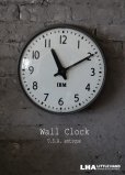 画像1: U.S.A. antique IBM wall clock アメリカアンティーク 掛け時計 ヴィンテージ スクール クロック 36cm インダストリアル 1950-60's (1)