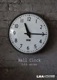U.S.A. antique IBM wall clock アメリカアンティーク 掛け時計 ヴィンテージ スクール クロック 36cm インダストリアル 1950-60's