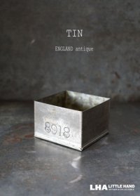 ENGLAND antique TEA TIN イギリスアンティーク ナンバー入 紅茶缶 サンプル ティン缶 ブリキ缶 1920-30's 