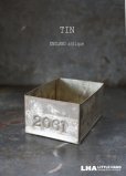 画像1: ENGLAND antique TEA TIN イギリスアンティーク ナンバー入 紅茶缶 サンプル ティン缶 ブリキ缶 1920-30's  (1)