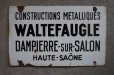 画像2: FRANCE antique Enamel SIGN フランスアンティーク ホーロー サイン 看板 サインプレート 1920-30's  (2)