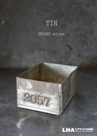 ENGLAND antique TEA TIN イギリスアンティーク ナンバー入 紅茶缶 サンプル ティン缶 ブリキ缶 1920-30's 