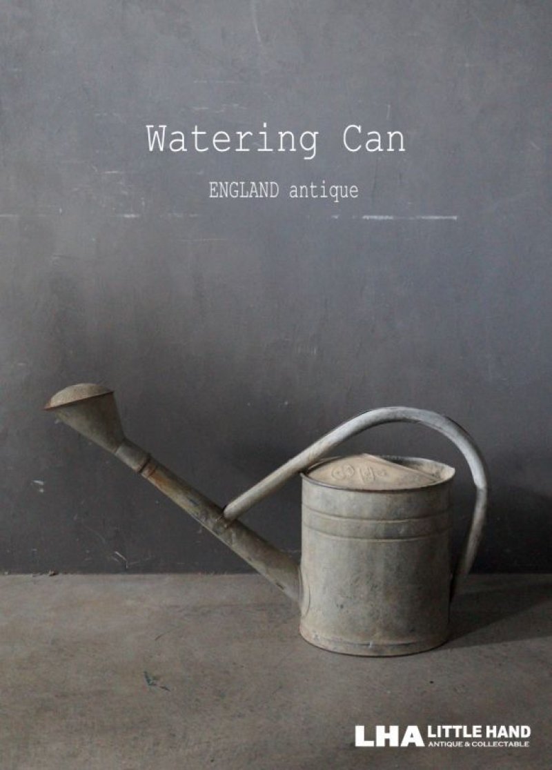 画像1: ENGLAND antique Watering Can イギリスアンティーク ブリキ ウォータリングカン ジョウロ ヴィンテージ 1960's 