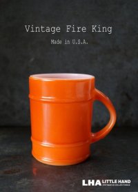 USA vintage【Fire-king】 ファイヤーキング レンジャー　赤茶 1960-76's