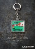 画像1: FRANCE antique BOURBON KEYRING GEVEOR フランスヴィンテージ ブルボンキーホルダー【エルべ・モルバン】 ヴィンテージ 1960-70's  (1)