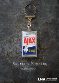 FRANCE antique BOURBON KEYRING AJAX フランスヴィンテージ ブルボンキーホルダー ヴィンテージ 1960-70's 