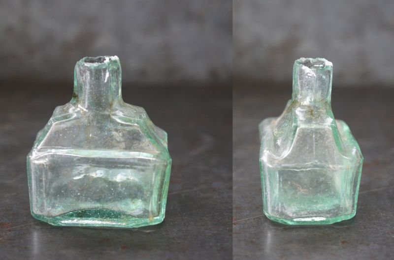 画像2: ENGLAND antique Ink Bottle イギリスアンティーク ガラス インクボトル 瓶 ガラスボトル 1890－1910's