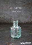 画像1: ENGLAND antique ink Bottle イギリスアンティーク ガラス インクボトル 瓶 ガラスボトル 1890－1910's (1)