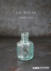 ENGLAND antique ink Bottle イギリスアンティーク ガラス インクボトル 瓶 ガラスボトル 1890－1910's