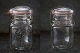 画像2: USA antique Ball Glass Jar アメリカアンティーク BALL ジャー ワイヤー付き ガラスジャー (S) ヴィンテージ メイソンジャー 保存瓶 1933－60's (2)