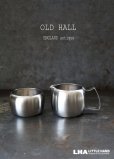 画像1: ENGLAND antique OLD HALL  Connaught イギリスアンティーク オールドホール シュガーボウル 5oz＆ミルクジャグ 3/8pt［マット仕上げ］ヴィンテージ 1950-60's (1)