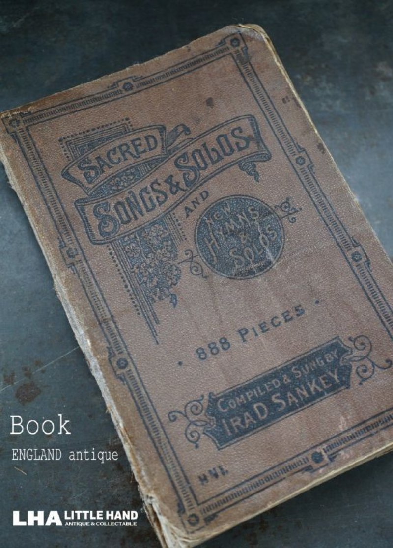 画像1: ENGLAND antique BOOK イギリス アンティーク 本 楽譜 譜面 古書 洋書 ブック 1880-1930's