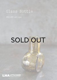 ENGLAND antique BOVRIL 1oz イギリスアンティーク ボブリル ガラスボトル イエローアンバー ガラスボトル 瓶 1900-20's