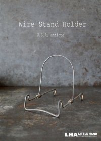 USA antique Wire Stand Holder アメリカアンティーク ワイヤ スタンドホルダー(S) ヴィンテージ ブックスタンド プレートスタンド 1970-80's