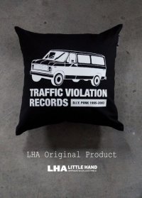 LHA ORIGINAL CUSHION COVER LHAオリジナル クッションカバー 45x45cm TRAFFIC VIOLATION RECORDS NY