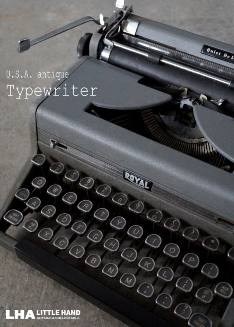 画像1: U.S.A. antique ROYAL Typewriter アメリカアンティーク ロイヤル タイプライター 1950-70's