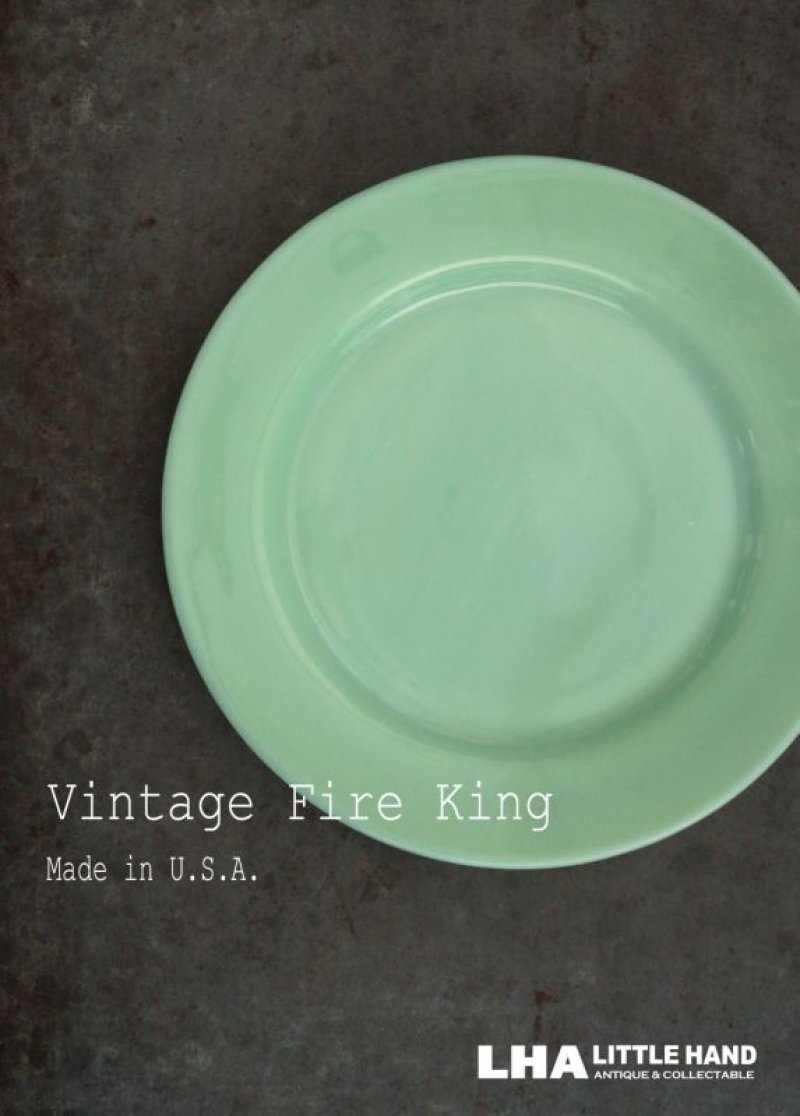 画像1: U.S.A. vintage 【Fire-king】Dinner Plate アメリカヴィンテージ ファイヤーキング ジェダイ レストランウェア ディナープレート 1940's