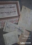 画像1: FRANCE antique Paper 5set フランスアンティーク ペーパーセット 古い紙 5枚セット 1920-40's (1)