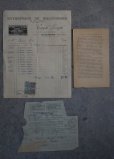画像4: FRANCE antique Paper 5set フランスアンティーク ペーパーセット 古い紙 5枚セット 1920-40's (4)